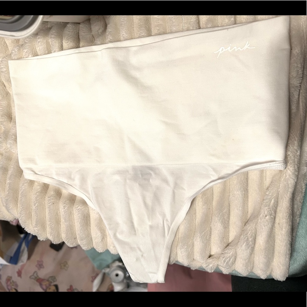 victoria’s secret pink high waisted thong